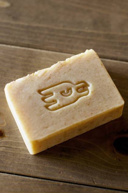 Double White Beer Soap - front view